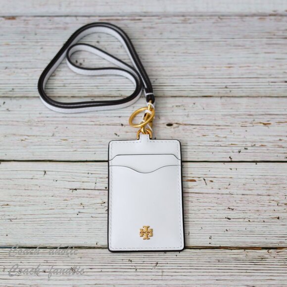 NWT Tory Burch Emerson Patent Leather Lanyard in Optic White - Picture 5 of 5